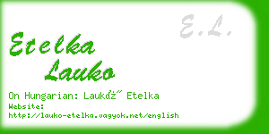 etelka lauko business card